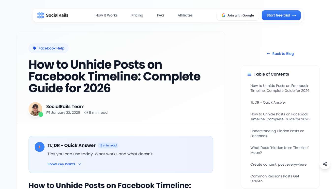 How to Unhide Posts on Facebook Timeline: Complete Guide for 2026